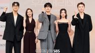 The actors show up for the promotional event (Image via X @SBSNOW)